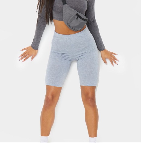prettylittlething gray biker shorts - Picture 5 of 5